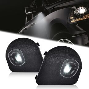 CHEDA Mirror Puddle Lights,Compatible with 2010-2018 Dodge Ram/1500/2500/3500/2011-2018 Ram 4500/5500 Right & Left Side Lights Halogen Clear