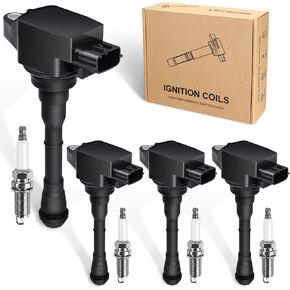 Ignition Coil Pack UF491 UF645 Compatible with Chevy Malibu HHR Captiva Sport Cobalt Equinox Orlando Impala Buick Regal Lacrosse Verano Pontiac G4 G5 G6 Saturn Aura Sky 2.4L 2.2L 2.0L Set of 4