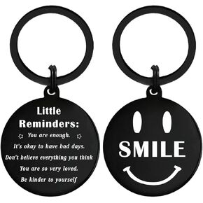 TANWIH Inspirational Gifts | Motivational Keychain for Daily Positivity | Uplifting Self-Care Keychain Gift | Little Reminders Keychain for Stress Relief | Mental Health Encouragement Gift