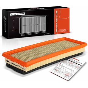 A-Premium Engine Air Filter Compatible with Fiat 500 2012 2013 2014 2015 2016 2017 2018 2019 - L4 1.4L - Turbocharged - SOHC