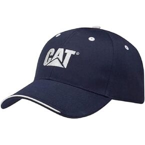 قبعة/قبعة حاجب مطرزة باللون الأزرق الداكن والفضي من CAT Caterpillar Equipment in Kuwait