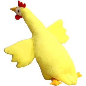 Chicken Stuffed Animal Soft Chicken Plush Pillow Cute Stuffed Chicken Plush Toy for Kids Adults (White, 20 Inch), Small, 2026069GEJILJ8JQ9PT2NQ0UE