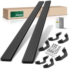 YHTAUTO 5 Inch Running Boards Side Steps Fit Toyota 4Runner 2010-2024(Exc. Models with Lower Rocker Panel Extensions), SUV, Aluminum Black Powder, Cab Side Step Rails Off-Road Exterior Accessories