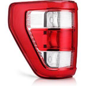OKLPF Rear Brake Tail Lights Compatible With 2021 2022 2023 Ford F150 F-150 XL,Replacement ML3Z-13405-E,Replacement Red Taillights Assembly,Not Included Bulbs,Left Driver Side Tail Lamp