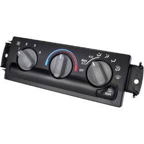 AC Control Panel Replacement for Chevy Blazer Base Xtreme Jimmy Envoy 4.3L V6 Defroster Heater Climate Control Module OE# 599-261 15098966 16250535 655-00826