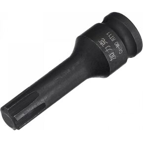 uxcell 8mm Impact Ribe Bit Socket, 3/8" Square Drive 60mm Length CR-MO Metric Sizes