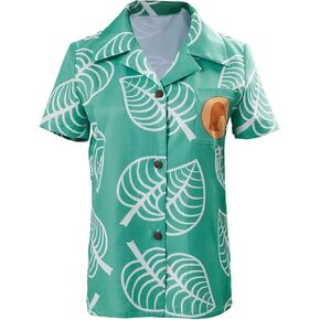 Unisex Animal Nook Tom Shirt Cosplay Costume Short Sleeve Button up Tops