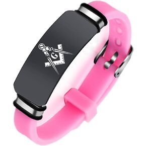 Stylish Black Masonic Bracelet for Men Women, Stainless Steel Silicone Freemason Logo Wristband for Masonry, Mason Fraternity Membership Faith Symbolic Cuff Bangle for Brother Husband Dad, Adjustable in Kuwait