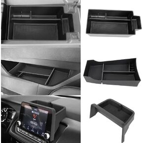 3PCS Center Console Organizer Compatible with 2021-2024 2025 Nissan Rogue S/SV/SL Accessories, Lower Center Interior Storage Box, Dashboard Tray Only Fit 8-inch Screen