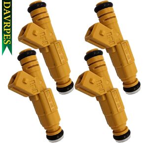 4Pcs 0280155710 0280155700 Fuel Injectors 4 Holes Disc Engine Fuel Spray Nozzle For J-e-e-p Cherokee 89-98, Grand Cherokee 93-98, Wrangler 91-98, Comanche 87-91 Replace# 0280155703｜M02710X6