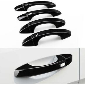 Exterior Door Handle Cover Compatible for 2018 2019 2020 2021 2022 2023 VW Atlas Accessories for Volkswagen Atlas Door Handle Protectors Trim with 4 Holes for Auto Lock Sensors