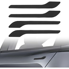 استبدال غطاء مقبض الباب Flixon لطراز Tesla 3/Model y 2017 2018 2019 2020 2021 2022 2023 2024 غطاء مقبض الباب لحماية ملحقات Tesla 4 قطع (أسود غير لامع)