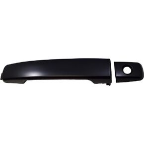 PT Auto Warehouse NI-3801S-FL - Outside Exterior Outer Door Handle, Smooth Black - Driver Side Front