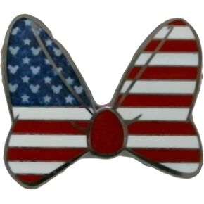 Disney Pin - Minnie's Bow as the American Flag - 102186, Small