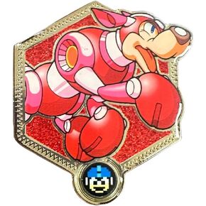 Mega Man Classic x Zen Monkey Studios: Golden Series 2 - Rush Collectible Enamel Pin