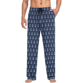 WIHVE Mens Pajama Pants Christmas Stripe Pjs Bottom with Pockets