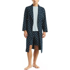 Nautica Mens Sustainably Crafted Printed Robe