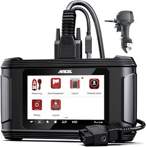 ANCEL MR500 Marine OBD2 Diagnostic Scan Tool for Yamaha - Jet Ski, Personal Watercraft, Outboard Motor Engine Code Reader - Read and Erase Fault Codes, Live Data, Active Test, 15+ Special Function