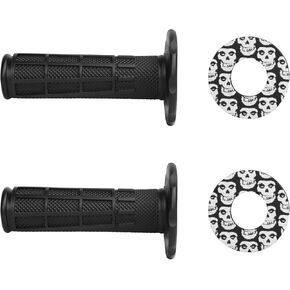 22mm 24mm 7/8" Universal Motorcycle Soft Rubber Handlebar Grips with Donuts for YZ80 YZ85 YZ125 YZ250 YZ426F 450F Pit Dirt Bike Off Road Motorcycle