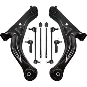 Control Arm, Replacement For Control Arm with Ball Joint Sway Bar Tie Rod Suspension Kit Compatible With 2010-2012 Ford Escape, 2010-2011 Mazda Tribute, 2010-2011 Mercury Mariner - 8 Pcs