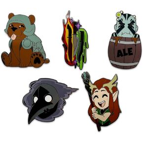 Youtooz Legend of Vox Machina Pin Set 2, Official Licensed Legend of Vox Machina Pins, Collectors Box Includes 5 Enamel Pins By Youtooz Legend of Vox Machina Collection