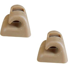 2X Sunvisor Sunshade Retainer Leg Sun Visor Repair Clips Compatible with Mercedes-Benz E Class W123 W124 W126 W140 W201 (Beige)