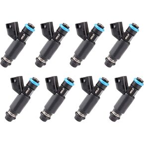 Fuel Injectors Kits,SCITOO 4 Holes Fuel Injector fit for Chevrolet for Avalanche Express Silverado Suburban 1500/Silverado 1500 Classic/Tahoe,for GMC for Savana Sierra 1500 12580426,Set of 8