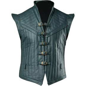 CosFantasy Mens Medieval Waistcoat Vest Sleeveless Jacket Halloween Cosplay Costume FY0112