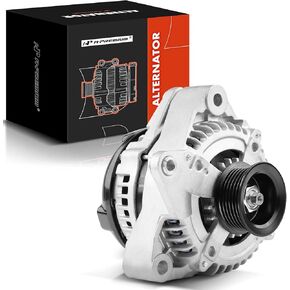 A-Premium Alternator Compatible with Toyota Sequoia 2003 2004 2005 2006 2007 2008 2009 V8 4.7L, 12V 150Amp Clockwise 6-Groove Pulley, Replace# 27060-0F050, 104210-3390, 104210-5500