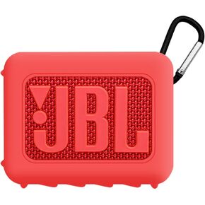 Case Cover for JBL GO4 Portable Bluetooth Speaker,Full Protective Silicone Case Cover with Keychain Cover,Shockproof JBL GO4 Portable Bluetooth Speaker Case Cover for Women Men-Light Blue