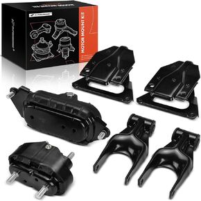 A-Premium 6PCS Engine Motor Mount Transmission Mount and Torque Strut Mount Set Compatible with Pontiac Grand Prix 2004 2005 2006 2007, 3.8L, Automatic Transmission, Replace# 22146432, 10448576