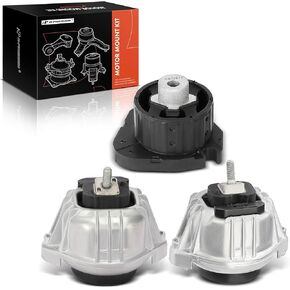 A-Premium Engine Motor Mount and Transmission Mount Kit Compatible with BMW E90 Series 335xi 2007-2008, 335i xDrive 2009-2013, 3.0L, 3-PC Set, Replace# 22114048652