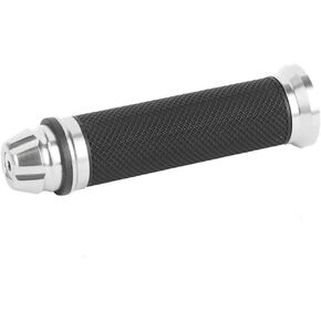 EVGATSAUTO Motorcycle Handlebar Grips, Motorcycle CNC Aluminum Rubber Handlebar Hand Grips for 7/8 Handle Bike (Purple)