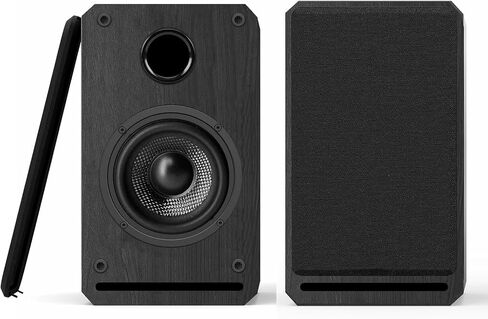 LONPOO Plug-N-Play Computer Speaker for Desktop and PC, 30W RMS Active Bookshelf Speaker with 3-Inch Full Range Speaker,Support Bluetooth 5.3, USB Playback,Aux-in and 3.5mm Earphone Port in Saudi Arabia