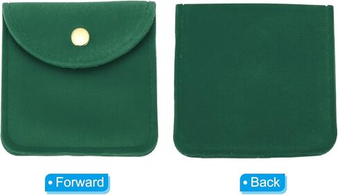 PATIKIL 8x8cm/10x10cm Jewelry Pouches with Snap Button, Total 8 Pack Velvet Jewelry Pouches Portable Soft Storage for Necklace Bracelet Earring Watch Rings Brooch, Beige in Saudi Arabia