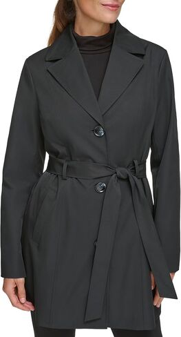 Kenneth Cole Women's Trench Coat with Waist Tie Belt and Notch Collar in Saudi Arabia