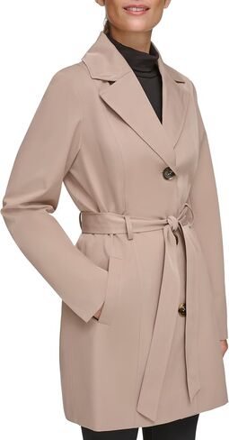 Kenneth Cole Women's Trench Coat with Waist Tie Belt and Notch Collar in Saudi Arabia