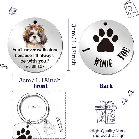 NATSUNO Dogs Gifts,dogs Keychain,dogs Gifts for Women Men Girls Kids,Dog Keychain in Kuwait