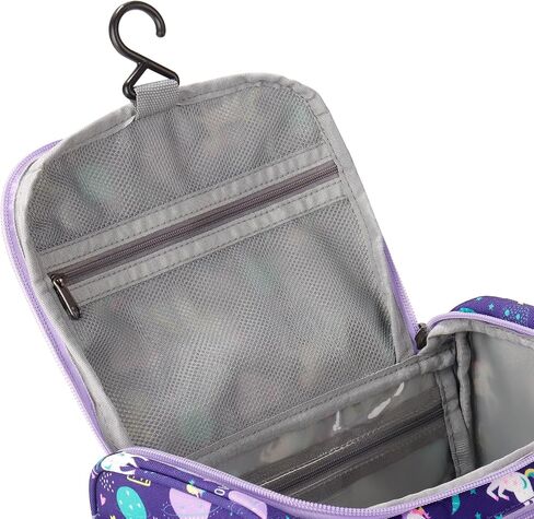 Choco Mocha Kids Toiletry Bag for Girls, Travel Waterproof Hanging Toiletry Bag for Girls, Cheetah, Pink in Saudi Arabia
