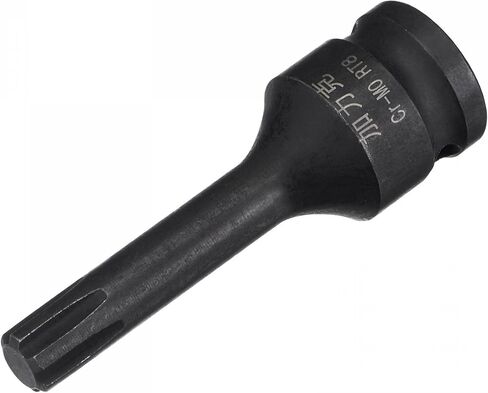 uxcell 8mm Impact Ribe Bit Socket, 3/8" Square Drive 60mm Length CR-MO Metric Sizes in Kuwait