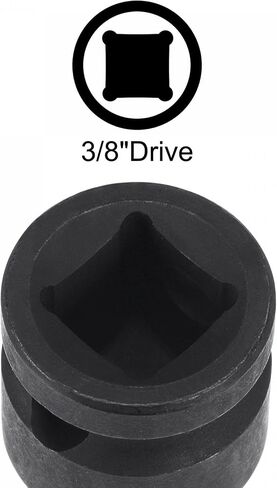 uxcell 8mm Impact Ribe Bit Socket, 3/8" Square Drive 60mm Length CR-MO Metric Sizes in Kuwait
