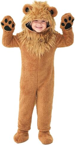 Kids Lion Costume Toddler Animal Jumpsuit Cosplay Halloween Dress up Outfit in Saudi Arabia