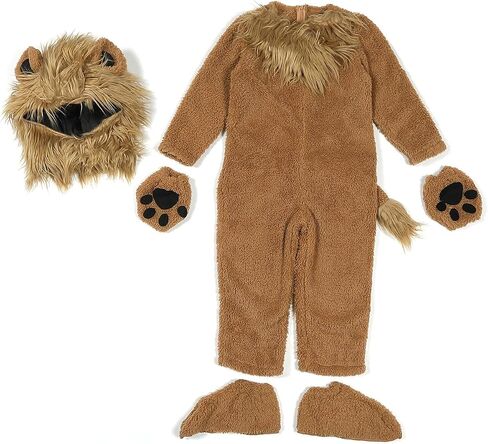 Kids Lion Costume Toddler Animal Jumpsuit Cosplay Halloween Dress up Outfit in Saudi Arabia