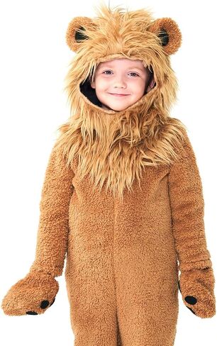 Kids Lion Costume Toddler Animal Jumpsuit Cosplay Halloween Dress up Outfit in Saudi Arabia