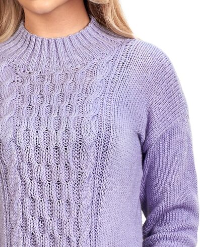 Purple Alpaca Sweater Pullover for Women in Saudi Arabia