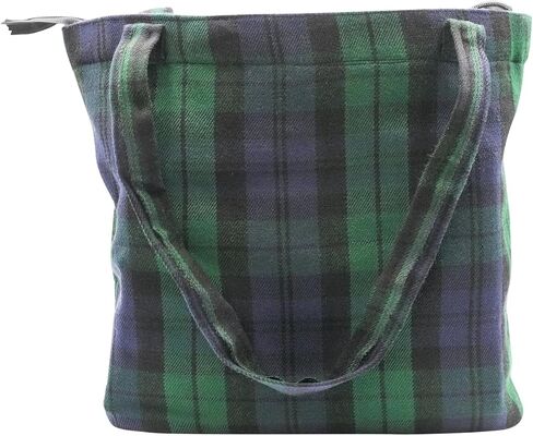 Briomhar Tartan Tote Bag for Women - Plaid Wool Zippered Tote Bag Made in Scotland in Saudi Arabia