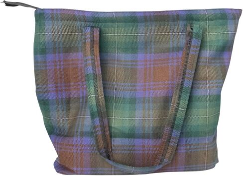 Briomhar Tartan Tote Bag for Women - Plaid Wool Zippered Tote Bag Made in Scotland in Kuwait