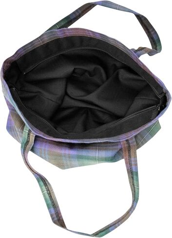 Briomhar Tartan Tote Bag for Women - Plaid Wool Zippered Tote Bag Made in Scotland in Kuwait