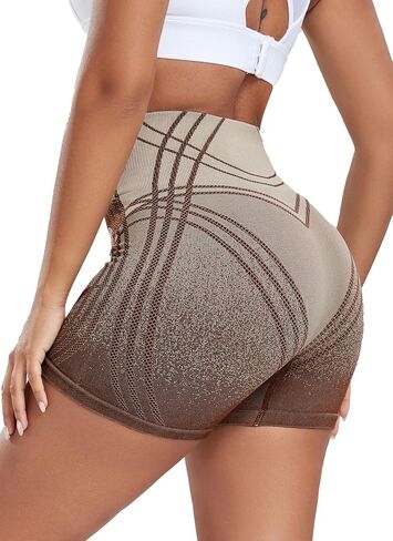 CFR Women Seamless Scrunch Workout Ombre Shorts High Waisted Booty Lifting Gym Yoga Shorts Ombre in Saudi Arabia