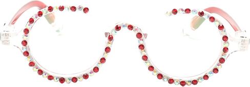 Retro Round Diamond Reading Glasses for Women Stylish Bling Rhinestone Anti Blue Light Computer Readers in Kuwait